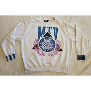 MTV Music Television 2021 Crewneck Sweatshirt Sz L